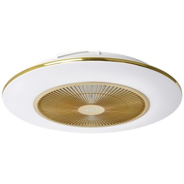 Brilagi - Dimbare LED Lamp met Ventilator AURA LED/38W/230V 3000-6000K goud + afstandsbediening