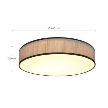 Brilagi - Dimbare LED plafondlamp AURORA LED/48W/230V 3000-6500K diameter 40 cm + afstandsbediening