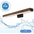 Brilagi - Éclairage de miroir salle de bain WOODY MIRROR LED/12W/230V IP44 chêne/noir