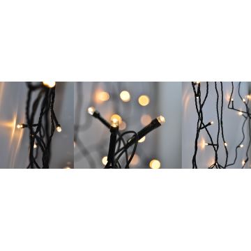 Brilagi - Guirlande de Noël extérieure à LED 500xLED/8 fonctions 55m IP44 blanc chaud