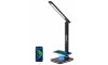 Brilagi - Lampe à intensité variable avec charge sans fil QI et USB REGINA LED/8,5W/230V noir