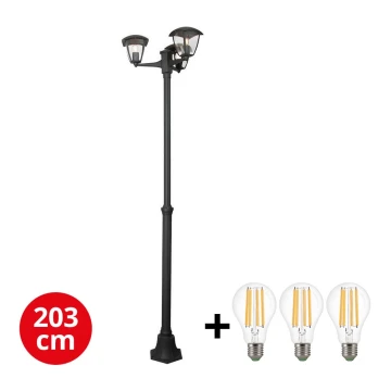 Brilagi - Lampe d'extérieur LED LUNA 3xE27/60W/230V IP44