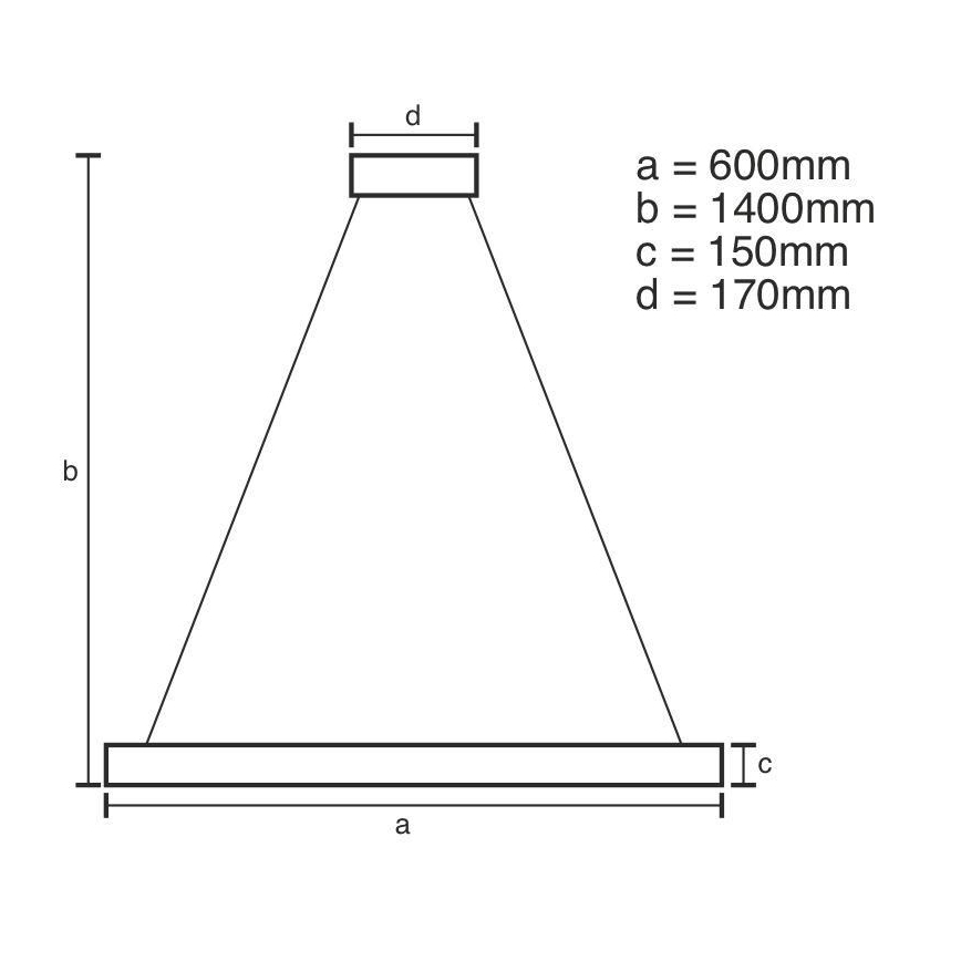 Brilagi - LED Dimbaar kristal Hanglamp aan een touw HALO LED/40W/230V + afstandsbediening