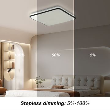 Brilagi - Dimbare LED plafondlamp SMART LED/28W/230V 3000-6000K 40x40 cm Wi-Fi Tuya + afstandsbediening