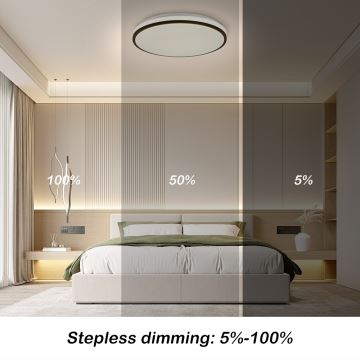 Brilagi - Dimbare LED plafondlamp SMART LED/28W/230V 3000-6000K diameter 35 cm Wi-Fi Tuya + afstandsbediening