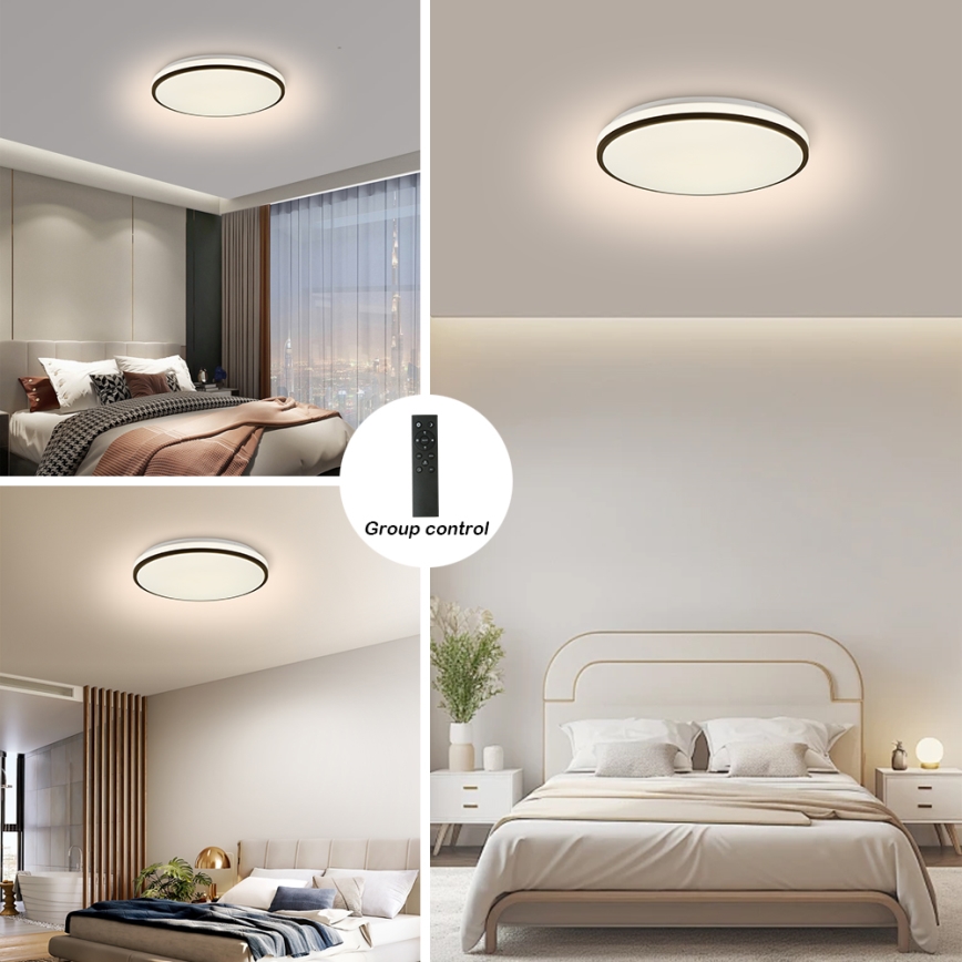 Brilagi - Dimbare LED plafondlamp SMART LED/28W/230V 3000-6000K diameter 35 cm Wi-Fi Tuya + afstandsbediening