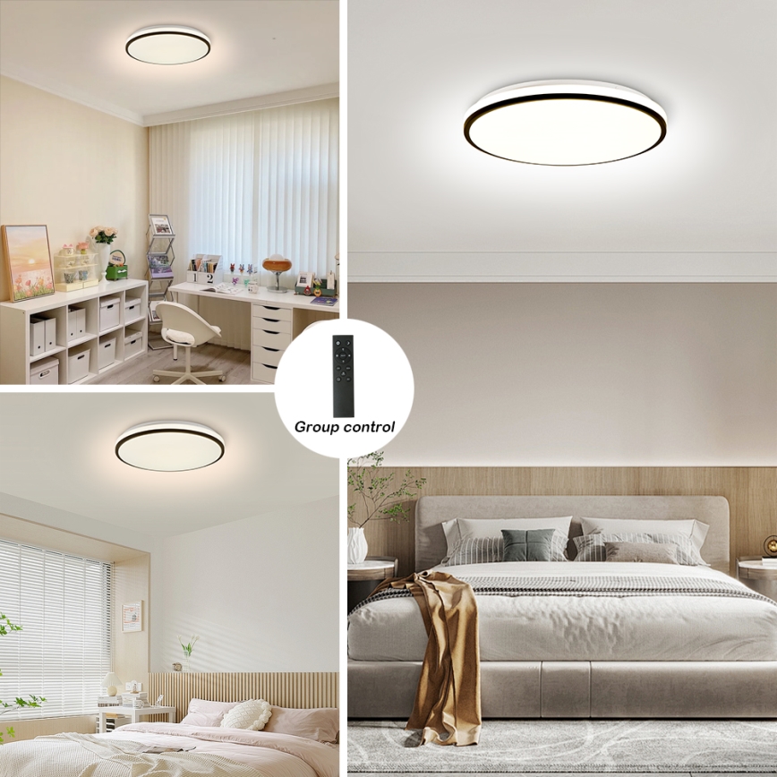 Brilagi - Dimbare LED plafondlamp SMART LED/36W/230V 3000-6000K diameter 45 cm Wi-Fi Tuya + afstandsbediening