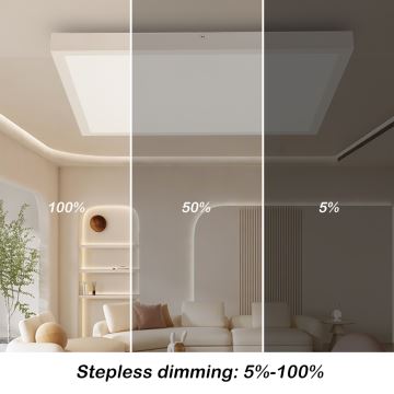 Brilagi - LED Dimbare badkamer plafondverlichting FRAME SMART LED/50W/230V 3000-6000K IP44 wit + afstandsbediening