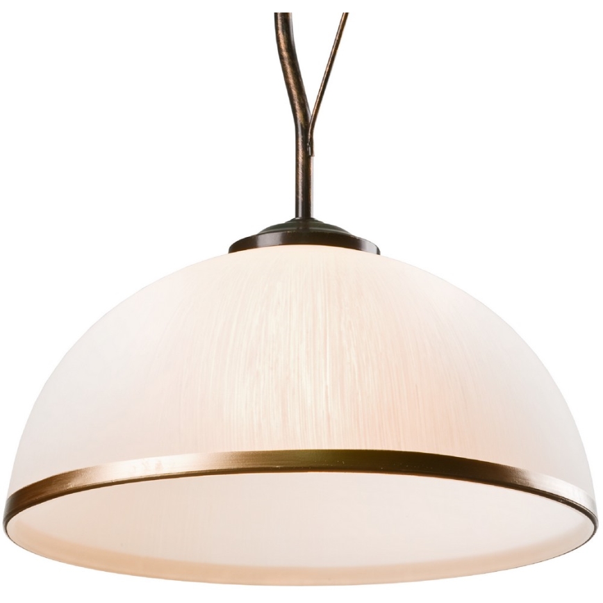 Brilagi - LED Hanglamp met vaste pendel ANTICO 1xE27/60W/230V brons patina