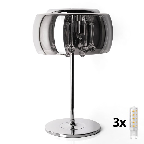 Brilagi - LED Lampe de table en cristal JEWEL 3xG9/42W/230V