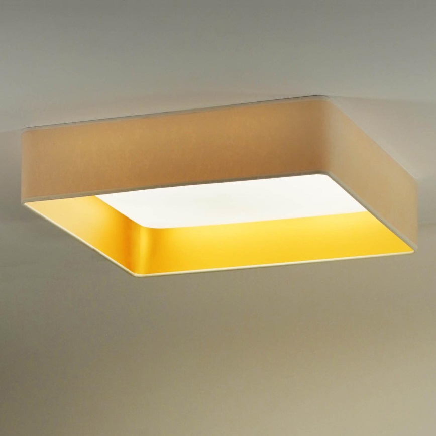 Brilagi - LED Plafondlamp VELVET SQUARE LED/24W/230V crème