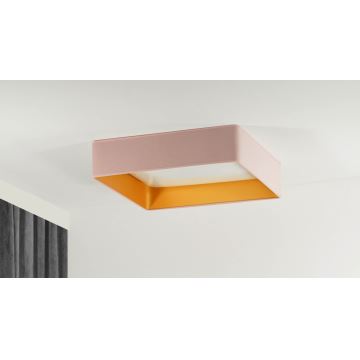 Brilagi - LED Plafondlamp VELVET SQUARE LED/24W/230V roze