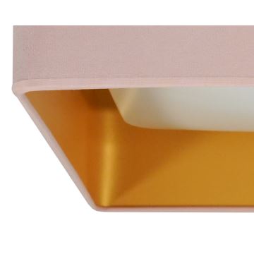 Brilagi - LED Plafondlamp VELVET SQUARE LED/24W/230V roze