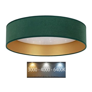 Brilagi - LED Plafondlamp VELVET STAR LED/24W/230V d. 40 cm 3000K/4000K/6400K groen/goud