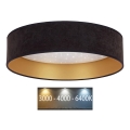 Brilagi - LED Plafondlamp VELVET STAR LED/36W/230V d. 55 cm 3000K/4000K/6400K zwart/goud