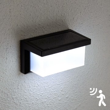 Brilagi - LED Solar wandlamp met sensor BRICK LED/12W/5,5V IP65