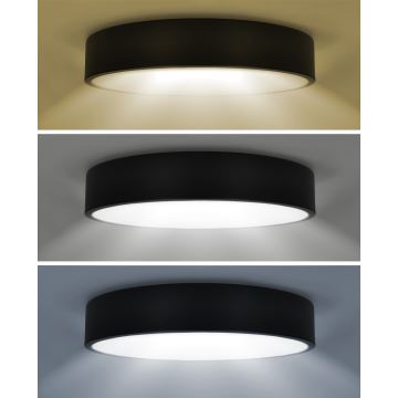 Brilagi - Plafonnier à intensité variable POOL SMART LED/60W/230V 50 cm 3000-6000K Wi-Fi Tuya + télécommande noir