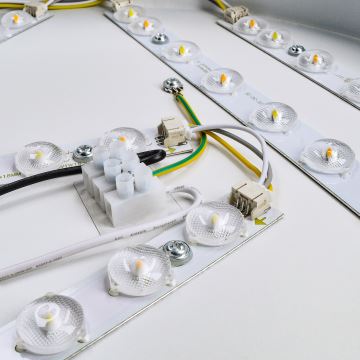 Brilagi - Plafonnier à intensité variable POOL SMART LED/60W/230V 50 cm 3000-6000K Wi-Fi Tuya + télécommande noir