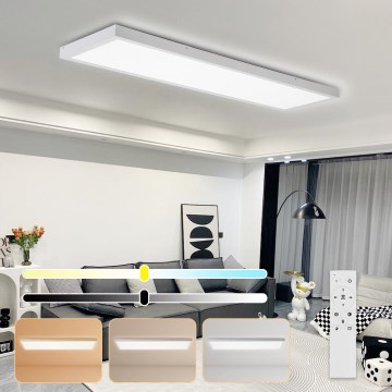 Brilagi - Plafonnier à intensité variable LED salle de bain FRAME SMART LED/50W/230V 3000-6000K IP44 blanc + télécommande