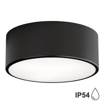 Brilagi - Plafonnier de salle de bain CLARE 1xE27/24W/230V d. 20 cm IP54 noir