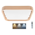 Brilagi - Plafonnier LED MANAROLA CUBIC LED/24W/230V 3000-6500K pin + Télécommande