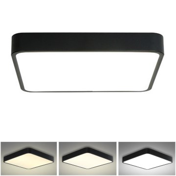 Brilagi - Plafonnier POOL LED/36W/230V 3000/4500/6000K 40x40 cm noir