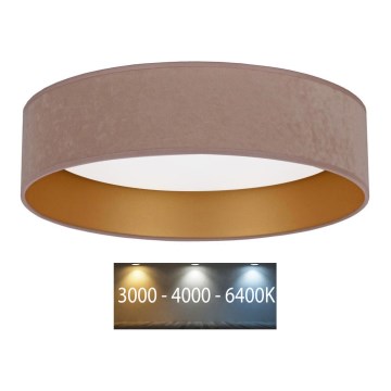 Brilagi - Plafonnier VELVET LED/24W/230V d. 40 cm 3000/4000/6400K beige/doré