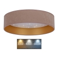 Brilagi - Plafonnier VELVET STAR LED/24W/230V d. 40 cm 3000K/4000K/6400K beige/doré