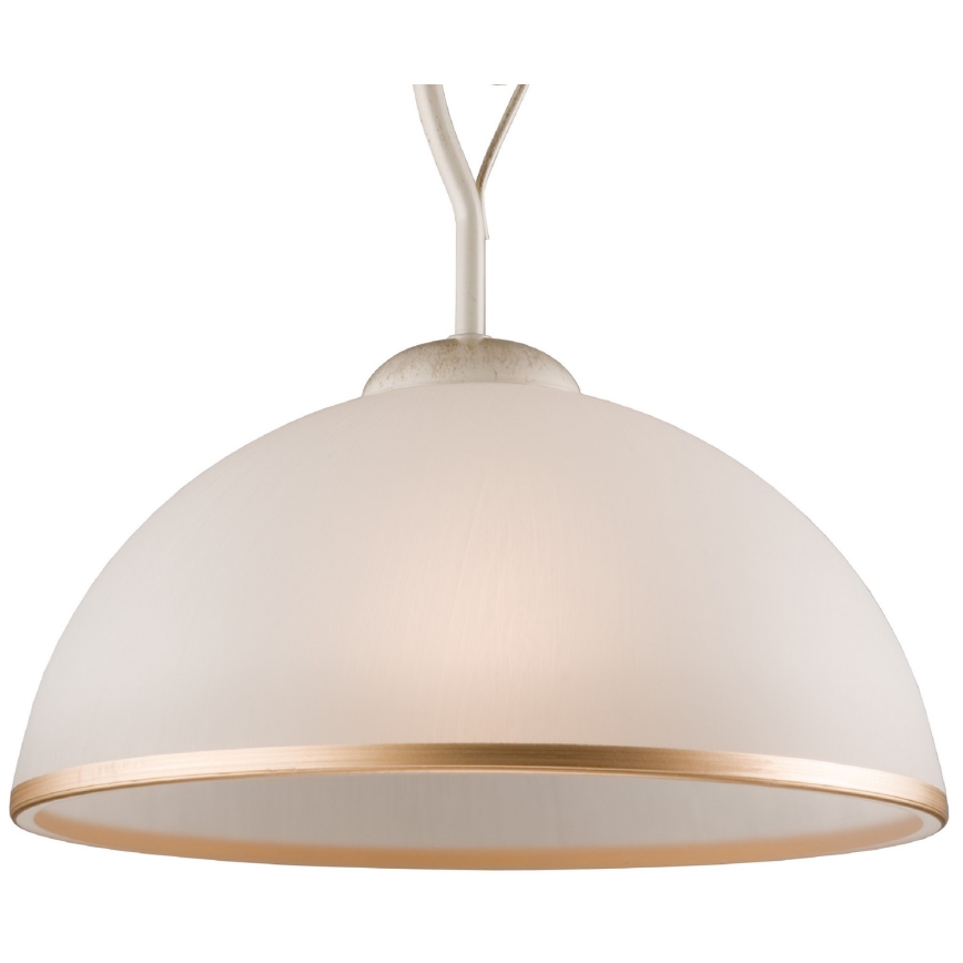 Brilagi - Suspension-barre LED ANTICO 1xE27/60W/230V blanc patiné