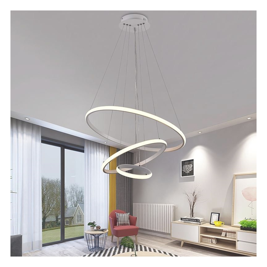 Brilagi - Suspension filaire à intensité variable CIRCLE LED/90W/230V 3000-6500K + télécommande