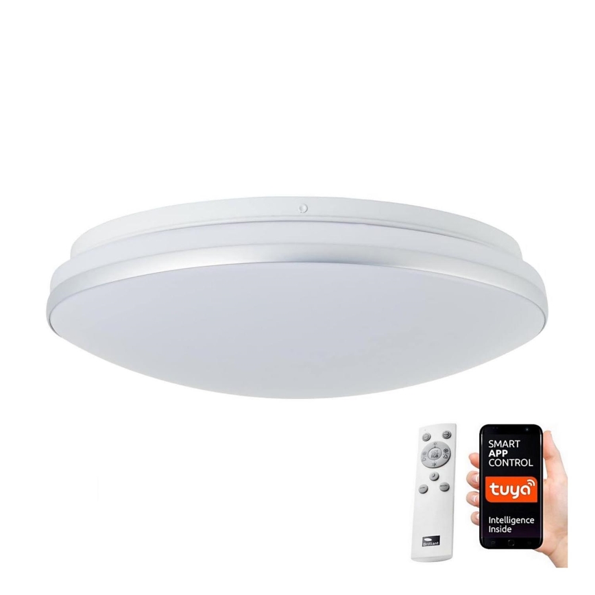 Brilliant - LED RGBW Dimbare plafondlamp MIDWAY LED/14W/230V 3100-6500K Wi-Fi Tuya + afstandsbediening