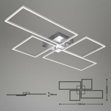 Brilo 3170-018 - Plafonnier à intensité variable FRAME LED/51W/230V 2700-5000K + télécommande