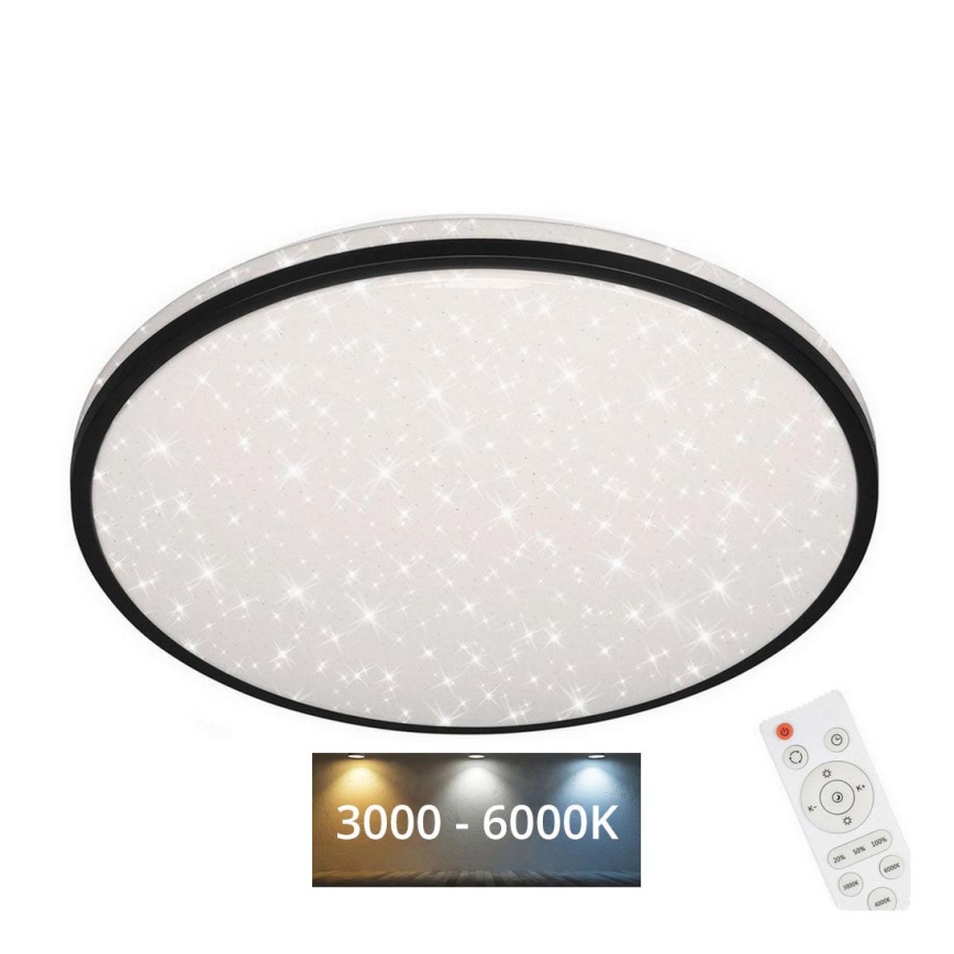 Plafonnier Led Dimmable Avec Télécommande Moderne, Classe énergétique A -  3000 - 6000