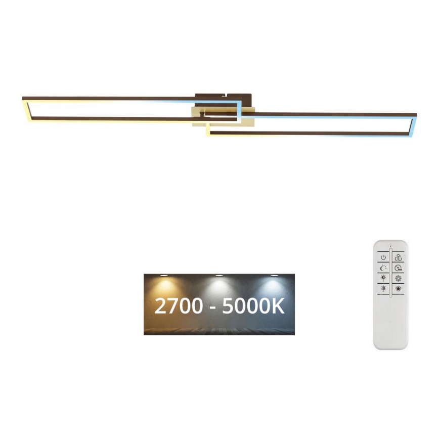 Brilo - Dimbare LED bevestigde hanglamp FRAME 2xLED/20W/230V 2700-5000K + afstandsbediening