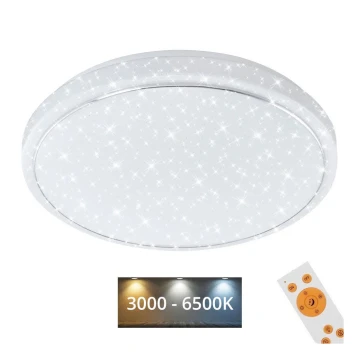 Brilo - Dimbare LED plafondlamp STARRY SKY LED/18W/230V 3000-6500K + afstandsbediening