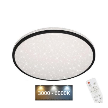 Brilo - Dimbare LED plafondlamp STARRY SKY LED/24W/230V 3000-6000K + afstandsbediening