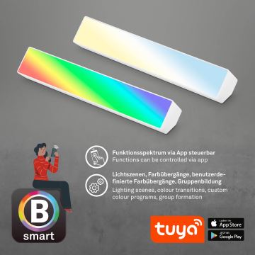 Brilo - LED RGBW Dimbaar tafellamp LED/9W/230V 3000-6500K Wi-Fi Tuya + afstandsbediening