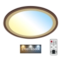 Brilo - Plafonnier à intensité variable LED SLIM LED/22W/230V 2700-6500K + télécommande