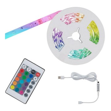 kit ruban Bandeau LED bluetooth 12v-2m-ip20-couleurs rgb+w pret a l'emploi