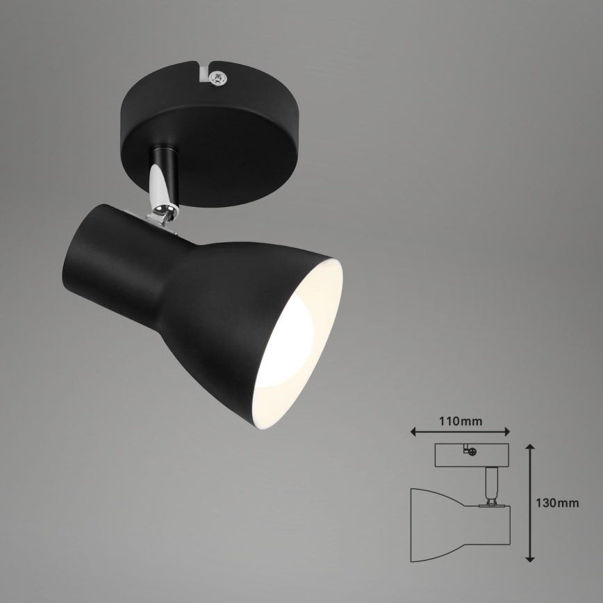 Briloner 10698889 - Wandspot 1xE14/25W/230V zwart