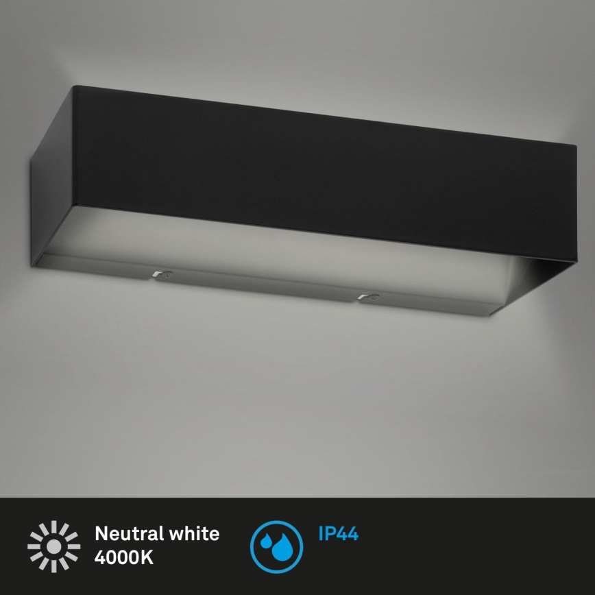 Briloner 2204-015 - Applique murale extérieure LED/8W/230V IP44 noir