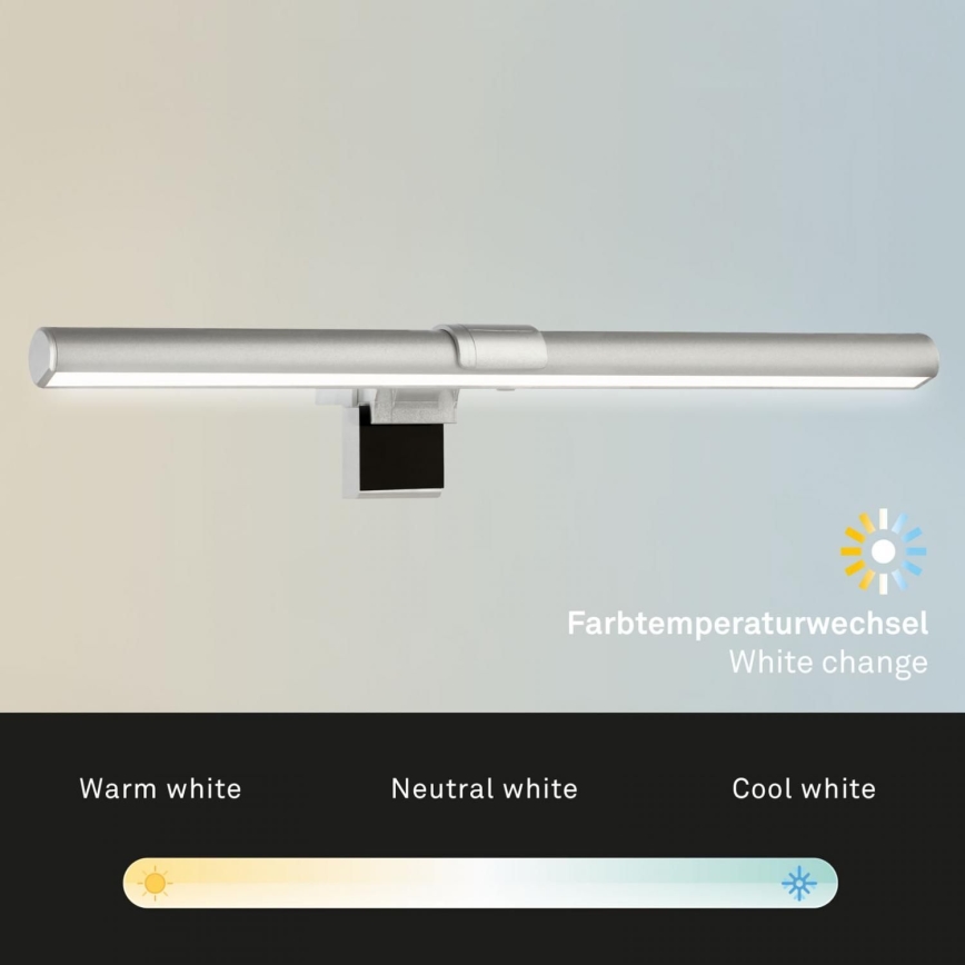 Briloner 2303-014 - LED dimbare monitorverlichting LED/3,5W/5V 3000/4500/6500K