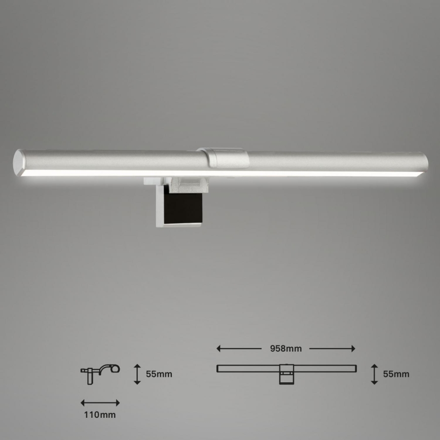 Briloner 2303-014 - LED dimbare monitorverlichting LED/3,5W/5V 3000/4500/6500K