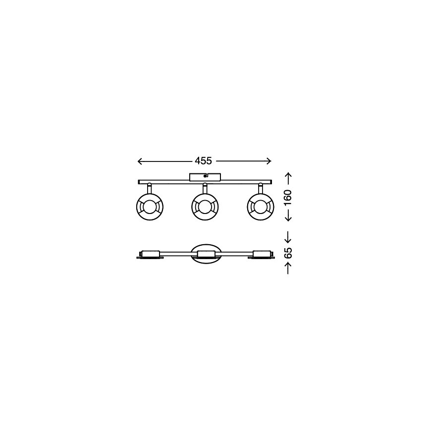 Briloner 2798-022 - LED spot STONE 3xLED/4,5W/230V