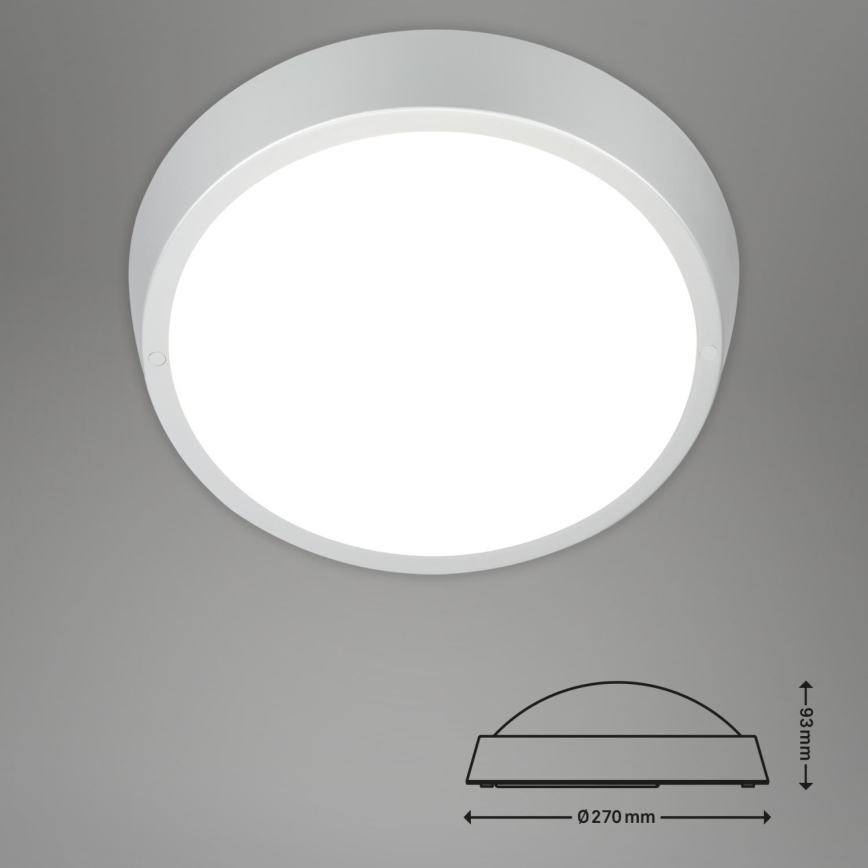 Briloner 3018-014 - LED Badkamer plafondlamp HAGEN LED/24W/230V IP44 wit