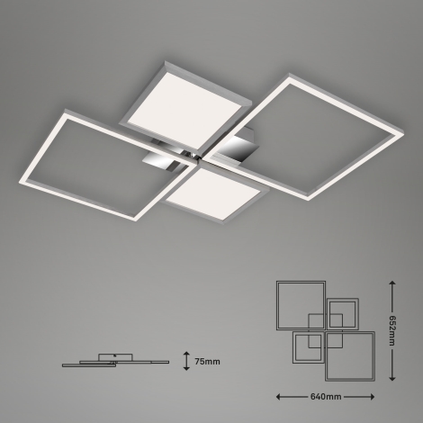 Plafonnier LED carré dimmable Hydra Trio Ligthing
