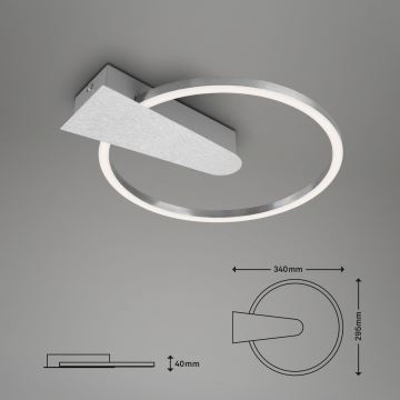 Briloner 3542-018 - Plafonnier à intensité variable NICO LED/12W/230V chrome