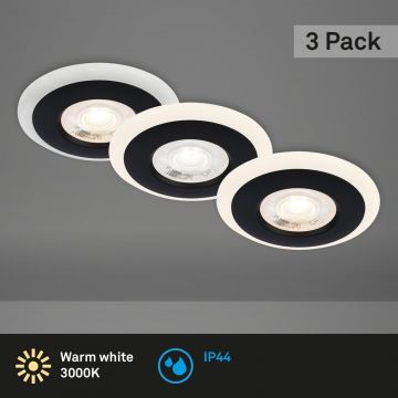 Briloner 7039-035 - SET 3x Hangende LED Badkamer plafond verlichting LED/5W/230V IP44