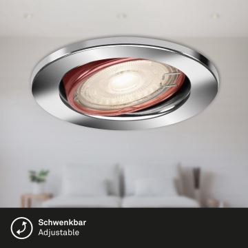 Briloner 7144-038 - SET 3x Hangende LED Badkamer plafond verlichting SLIDE GU10/3,5W/230V IP23