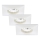 Briloner 7205-036 - LOT 3x Spot encastrable de salle de bain ATTACH LED/5W/230V IP44 blanc